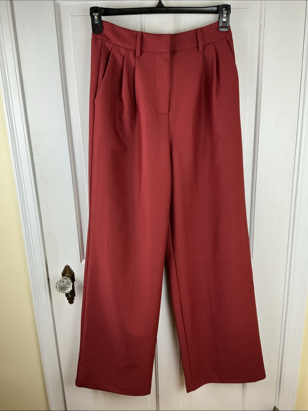 COMMENSE Solid Wide Leg Pants